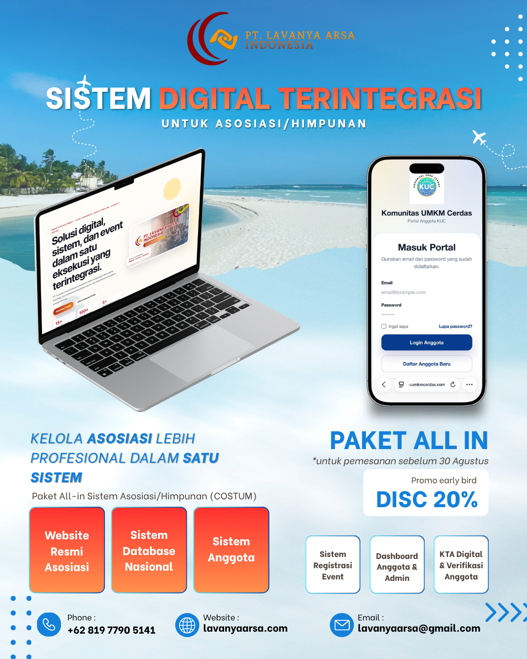 Kelola Asosiasi/Himpunan Lebih Mudah dengan Sistem Digital Terintegrasi dari Lavanya Arsa Indonesia
